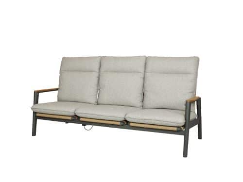 Qopps Yvori loungebank 3-zits gasveer verstelbaar