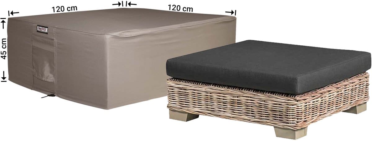 raffles covers hocker hoes 120 x 120 h: 45