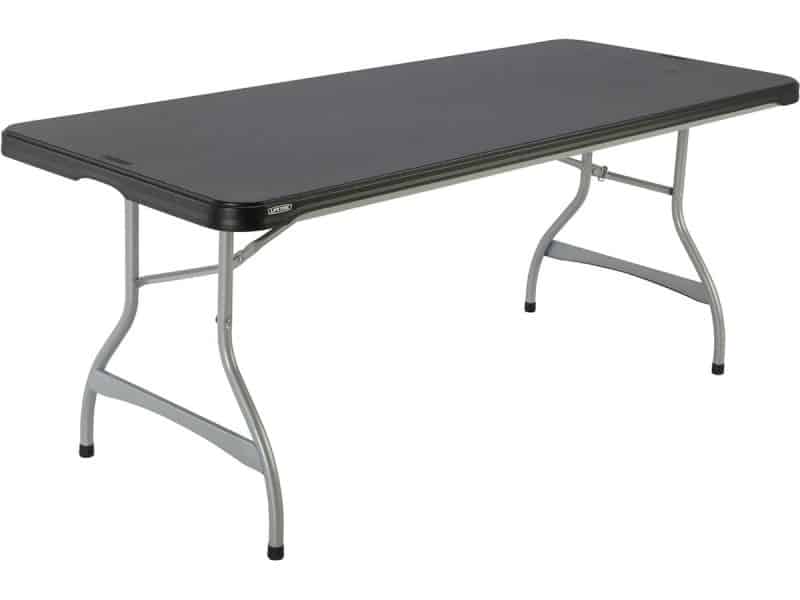 Rechthoekige klaptafel 183 cm zwart - Robuust & onderhoudsvriendelijk voor