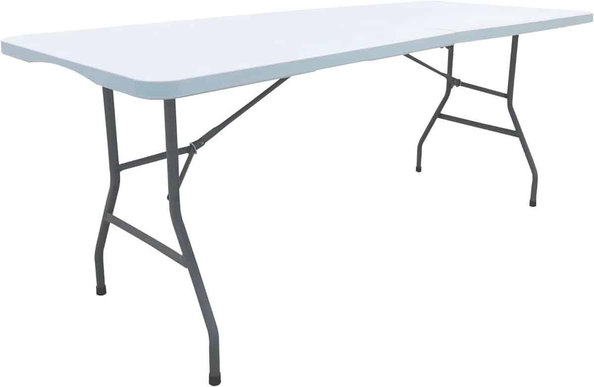 rechthoekige klaptafel voor buiten geschikt voor 8 personen
