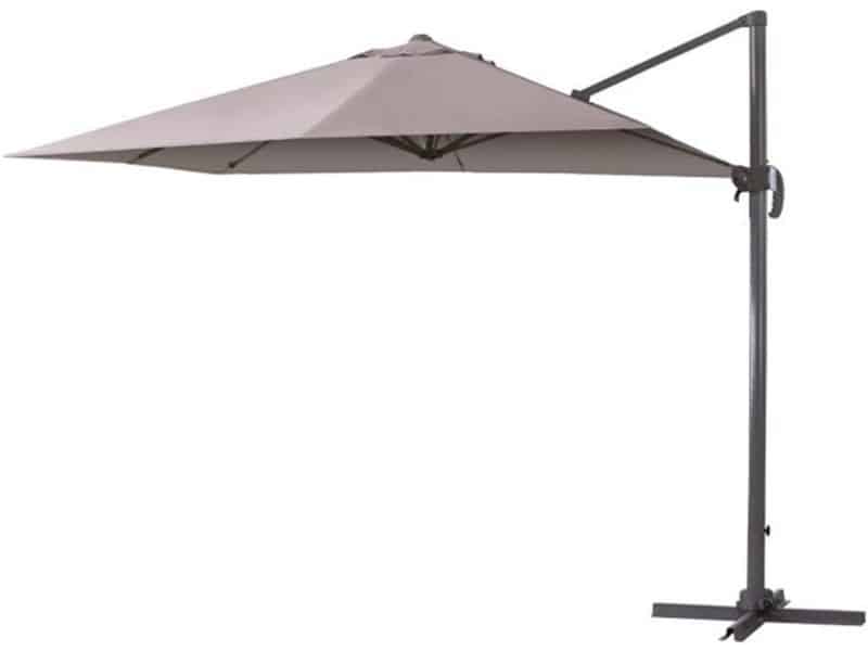 Rechthoekige Taupe Parasol 3 x 4 m - Kantelbaar en