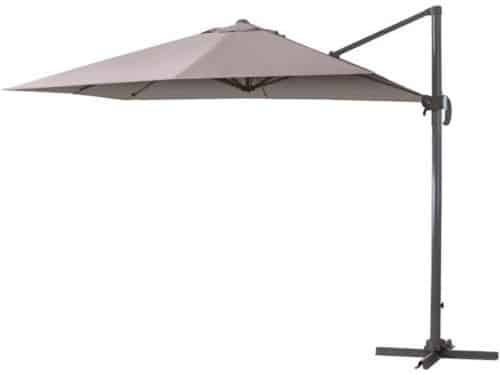 Rechthoekige Taupe Parasol 3 x 4 m - Kantelbaar en