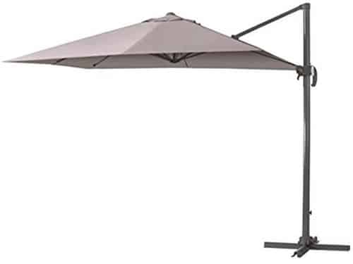 Rechthoekige Taupe Parasol 3 x 4 m - Kantelbaar en
