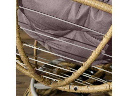 REDOM - 3-Delige Rattan Bistroset - 2 Stoelen En Ronde