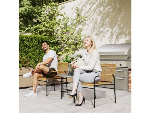 REDOM - 3-Delige Rotan Bistroset - 2 Tuinstoelen En Bijzettafel