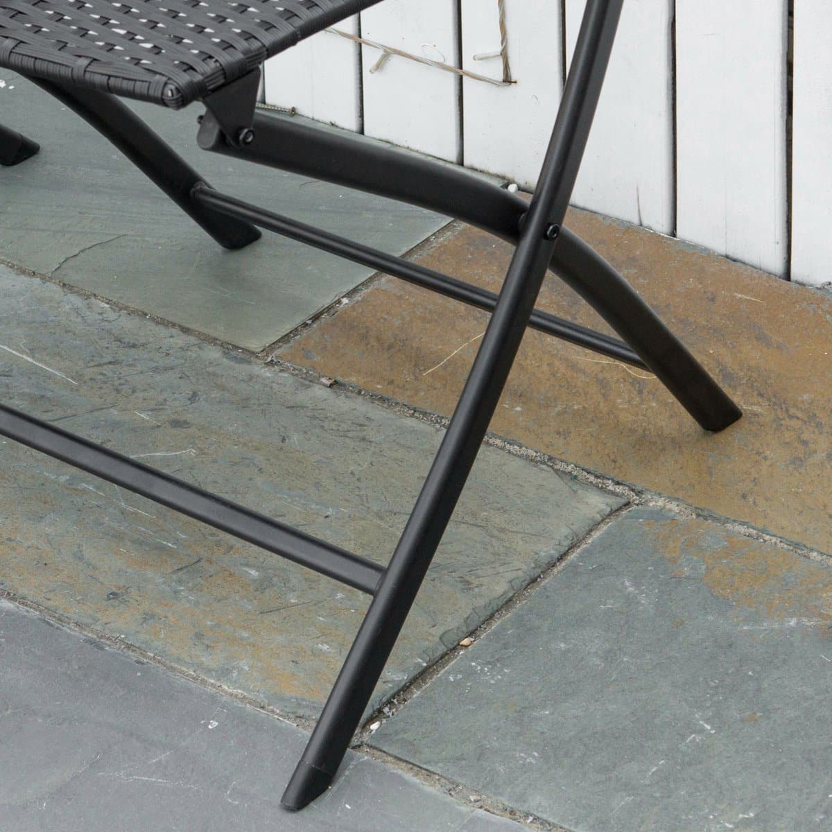 redom bistroset 2 persoons opvouwbare stoelen rattan tafel