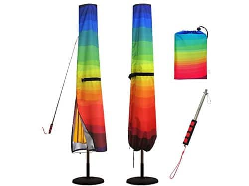 Regenboog Parasolhoes - Waterdicht en Winddicht - Geschikt voor 2