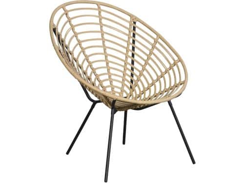 Relax lounge stoel natuur.