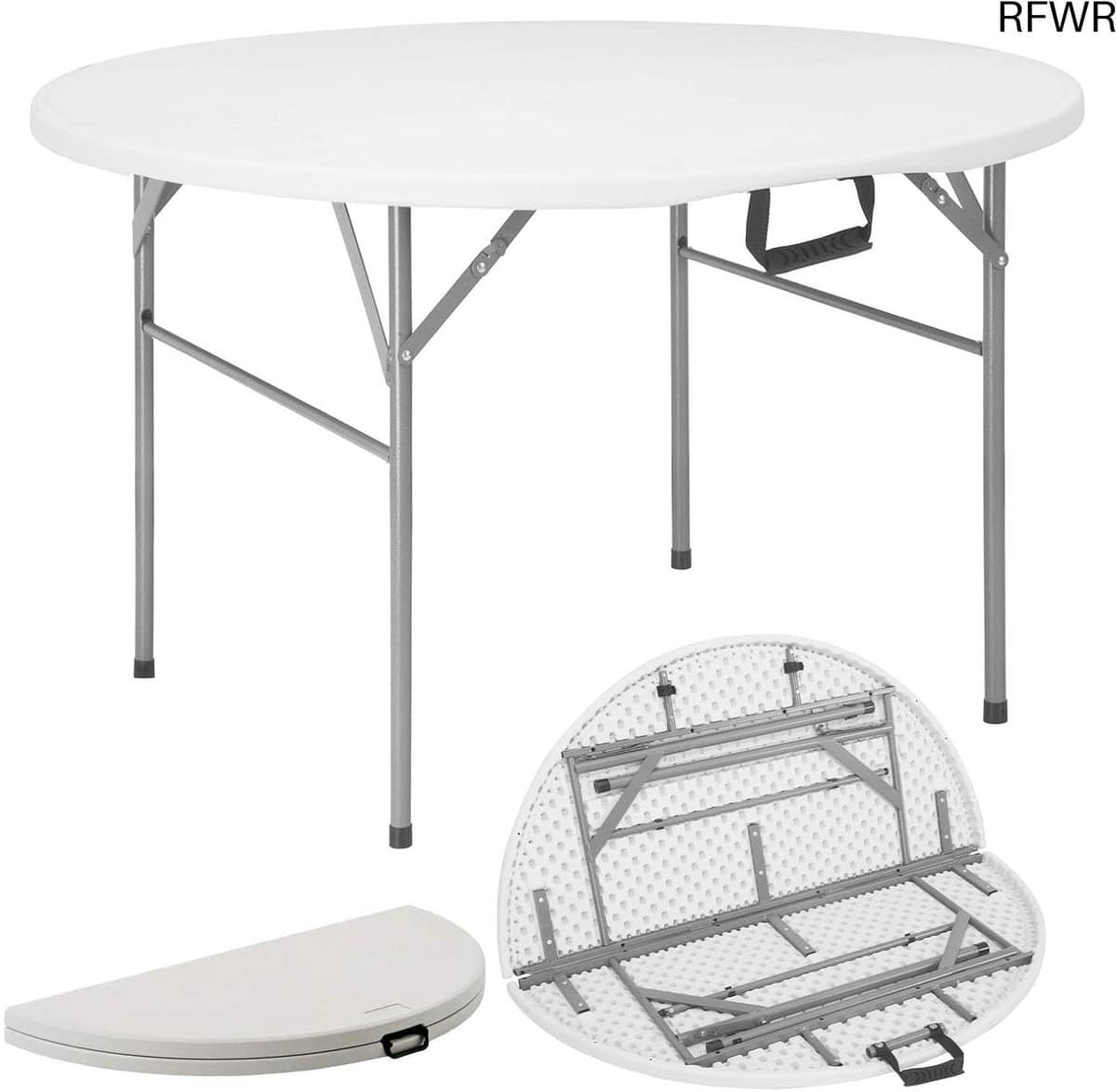 rfwr® inklapbare tuintafel 120 x 74 cm multifunctionele klaptafel