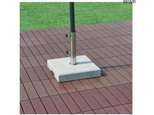 RFWR® Parasolvoet Graniet 38x38 cm - Duurzame en Stabiliteit Garanderende