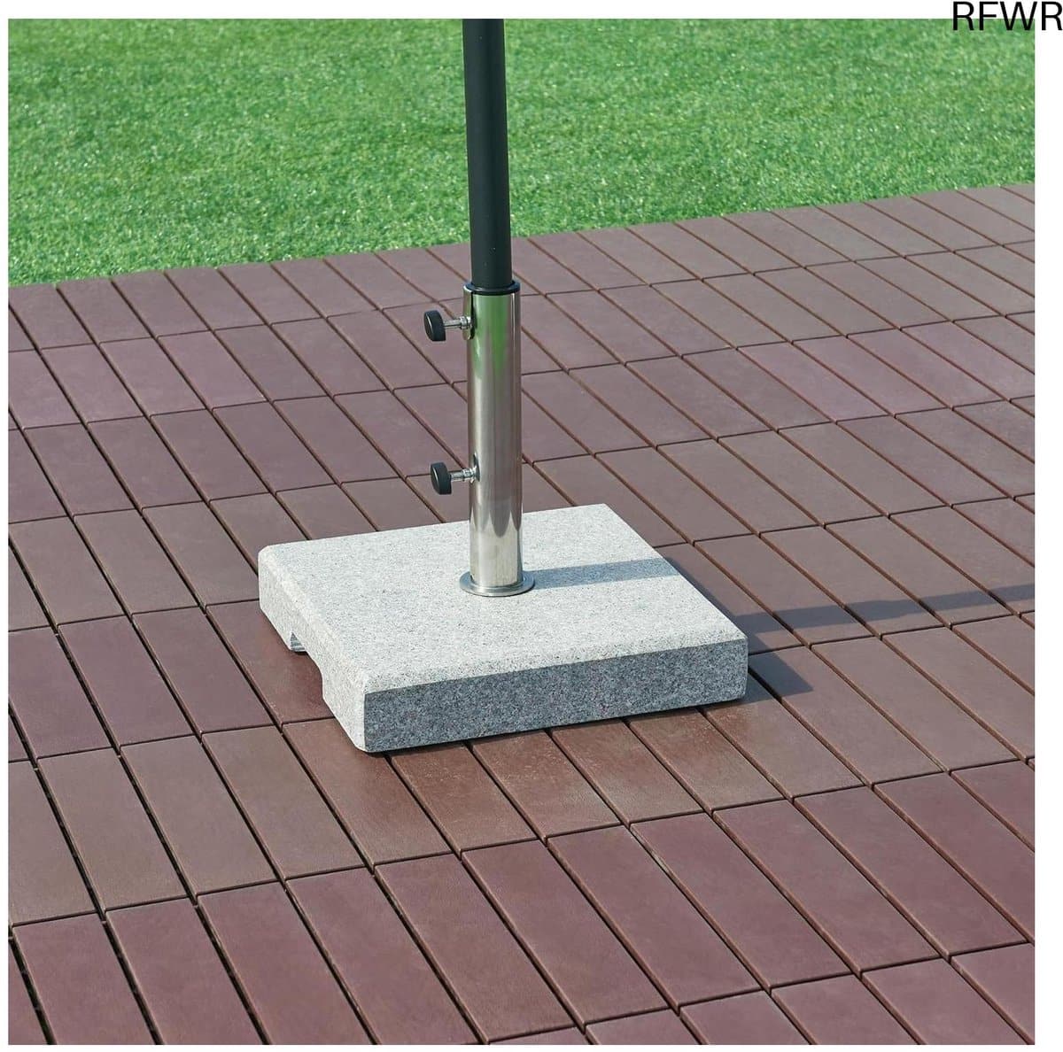 rfwr® parasolvoet graniet 38×38 cm duurzame en stabiliteit garanderende