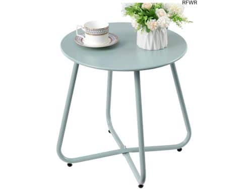 RFWR® Ronde Buiten Bijzettafel voor Balkon en Tuin