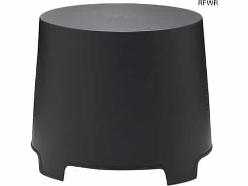RFWR® Ronde Kunststof Bijzettafel - Antraciet - 46 x 40