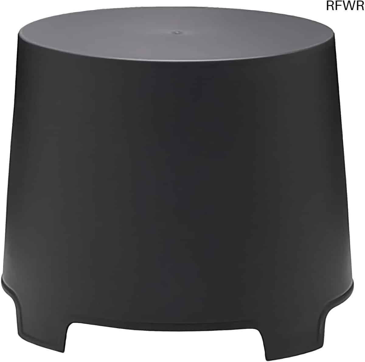 rfwr® ronde kunststof bijzettafel antraciet 46 x 40