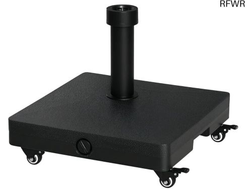 RFWR® Vierkante parasolvoet met wielen - 45 x 45 x