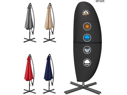 RFWR® Waterdichte Parasolhoes 600D voor Zweefparasols 12-14 voet