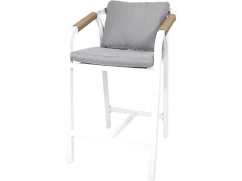 Rimini barstoel tuin wit (Set van 4)