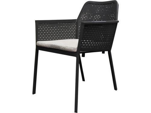 Rivola dining tuinstoel aluminium antraciet