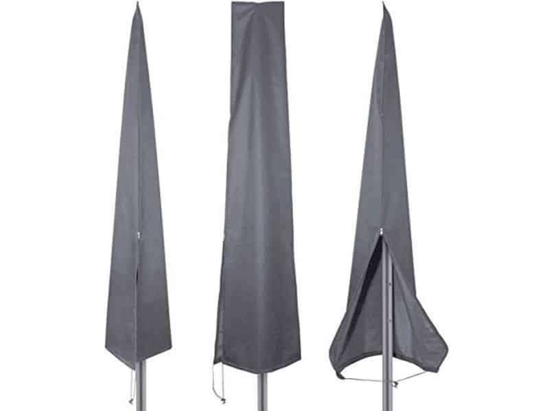 Robuuste en waterdichte parasolhoes met rits en verstelbaar koord