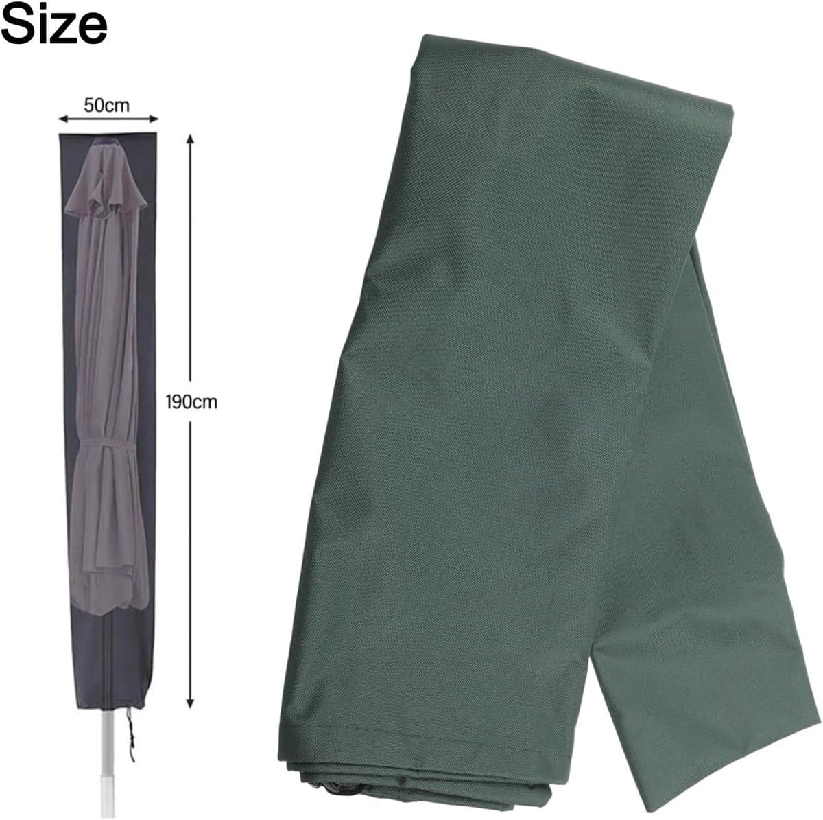 robuuste en waterdichte parasolhoes van sterk oxford diverse maten