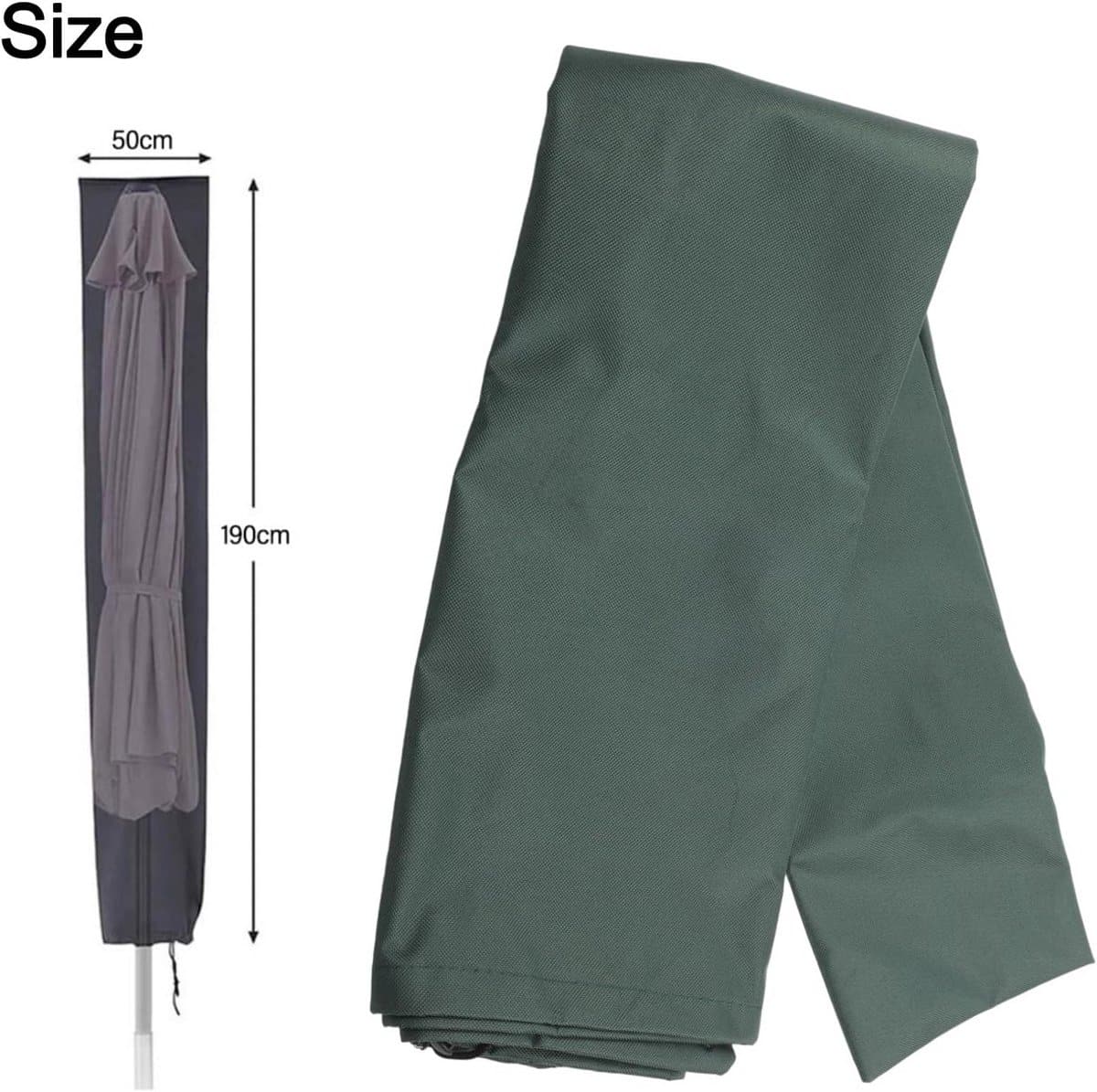 robuuste en waterdichte parasolhoes van sterk oxford diverse maten