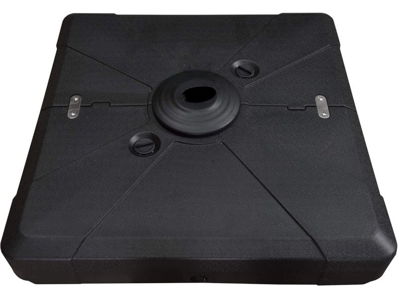 Robuuste Parasolstandaard voor Zweefparasols Gewicht 150kg Zwart