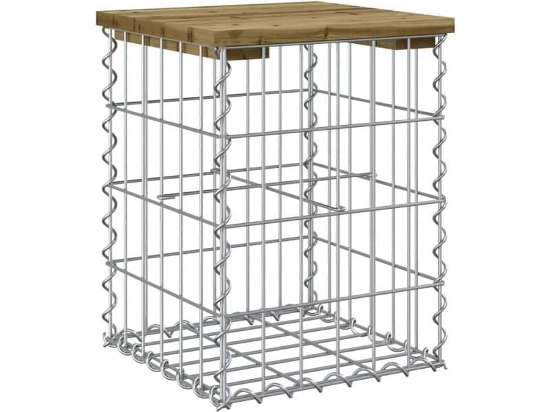 Robuuste Tuinbank met Schanskorfontwerp - Buitenbank van Gegrond Hout