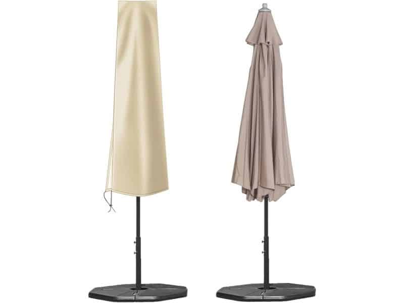 Robuuste waterdichte parasolhoes voor tuinparasol Ø 200 cm