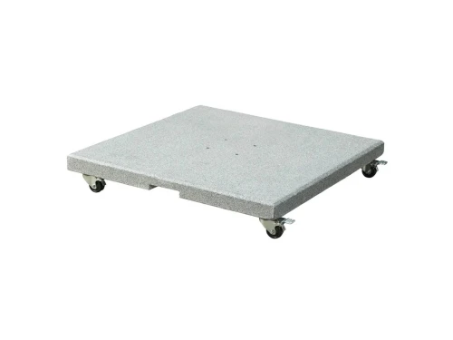 Rocca parasolvoet 90kg met zwenkwielen | graniet | grijs