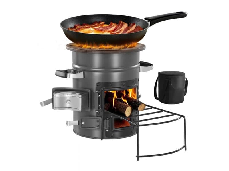 Rocket Stove Raketkachel - BBQ Campingkachel - Dubbele Deur