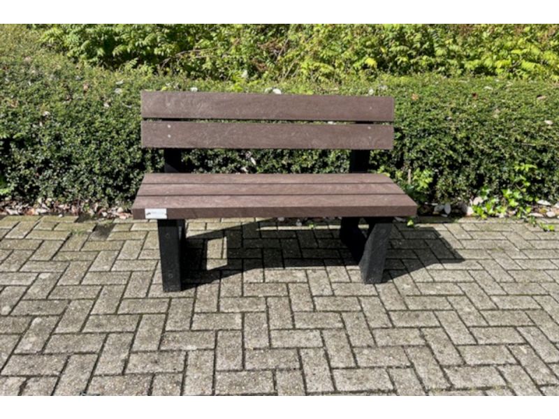 Rockwood® Parkbank Lounge Zwaar Kunststof - Quartz Brown 5cm dik