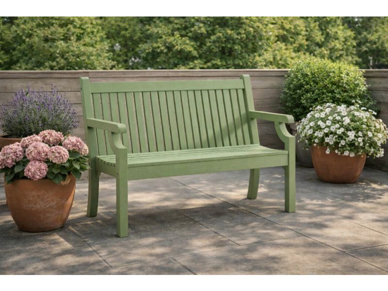 Rockwood® Parkbank Sandwick Kunststof - Egg Green 1.20m 1.20m