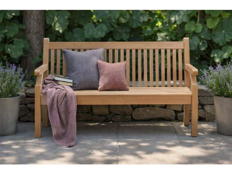 Rockwood® Parkbank Sandwick Kunststof - New Teak 1.60m 1.60m