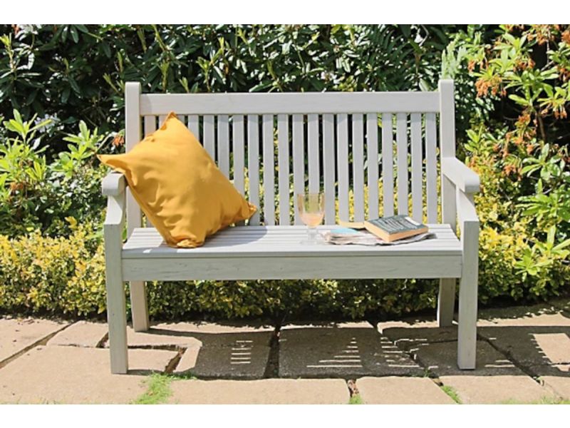 Rockwood® Parkbank Sandwick Kunststof - Stone Grey 1.20m 1.20m Montage