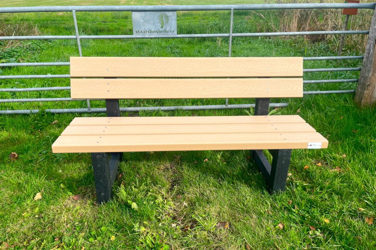 rockwood® parkbank woodblend zwaar kunststof egyptian stone (75kg) 5cm