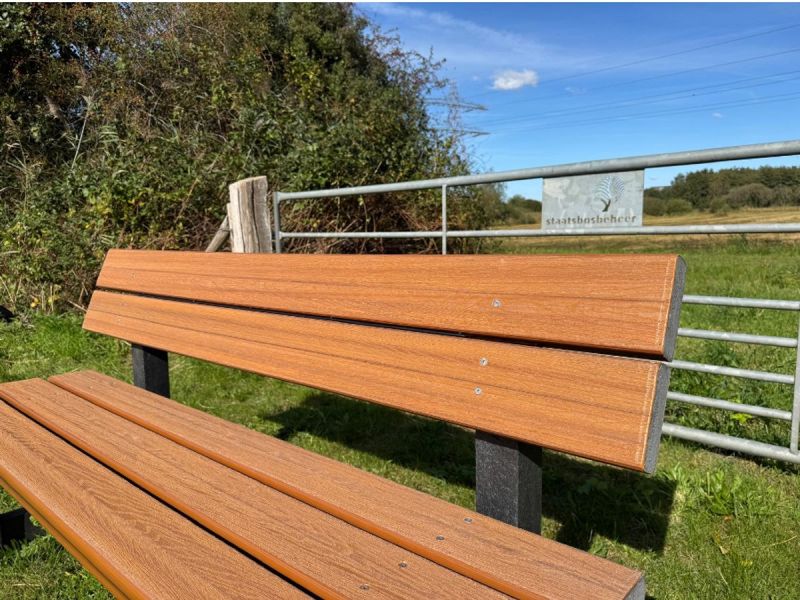 Rockwood® Parkbank Woodblend Zwaar Kunststof - Light Brown (75kg) 5cm