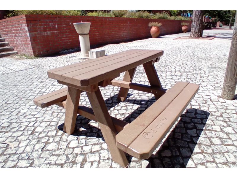 Rockwood® Parkbank Woodblend Zwaar Kunststof - Light Brown (85kg) 5cm