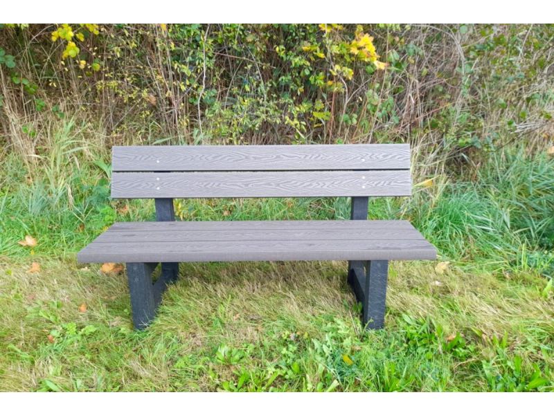 Rockwood® Parkbank Woodblend Zwaar Kunststof - Quartz Brown (75kg) 5cm