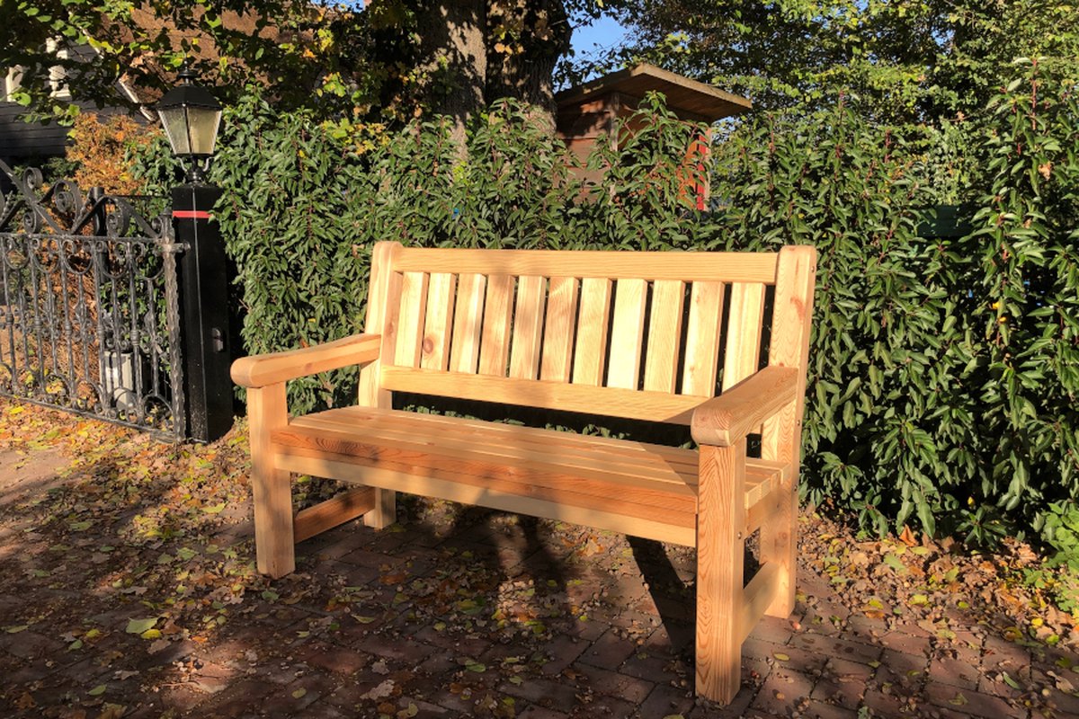 rockwood® tuinbank massief grenen 1.25m