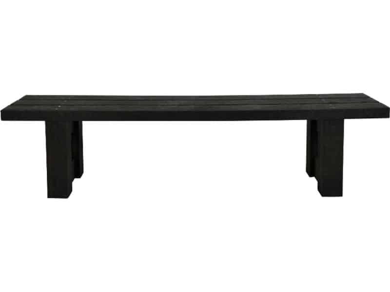 Rockwood® Zitbank Lifelong - Zwaar Kunststof (50kg)-Mineral Grey 1.20m