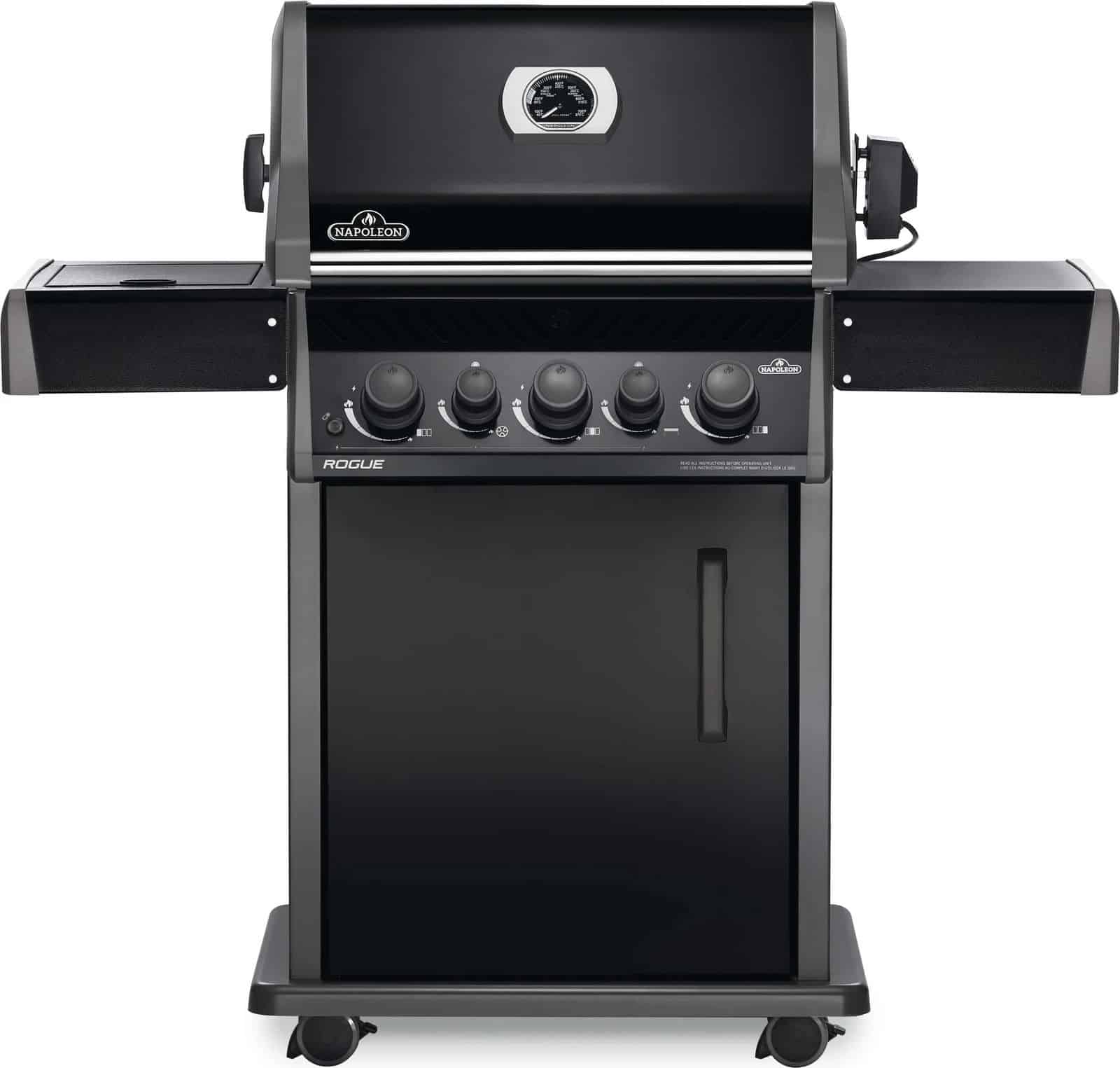 rogue pro 425 met sizzle zone zijbrander zwart barbecue ii napoleon grills napoleon grills