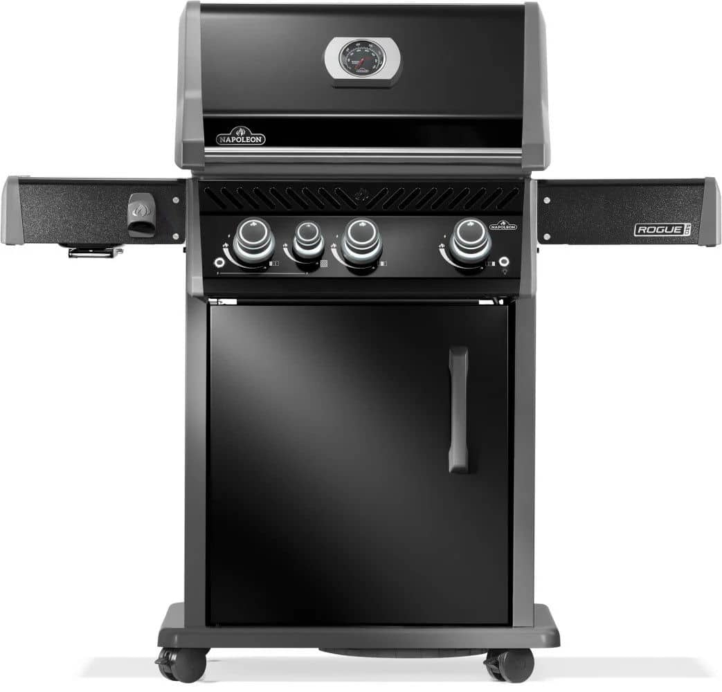 rogue pro 425 met sizzle zone zijbrander zwart barbecue napoleon grills napoleon grills