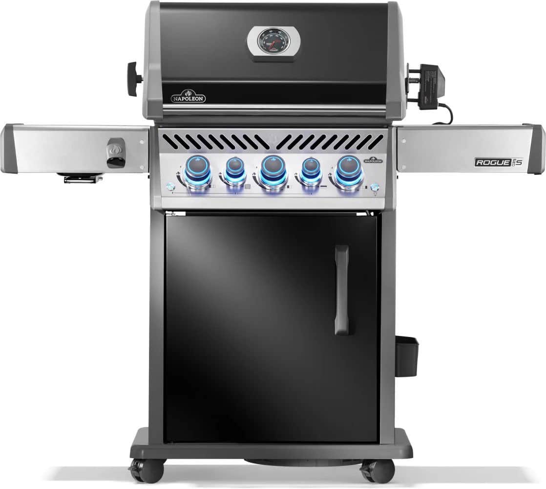 rogue pro s 425 met gietijzeren roosters zwart incl. draaispit barbecue napoleon grills napoleon grills