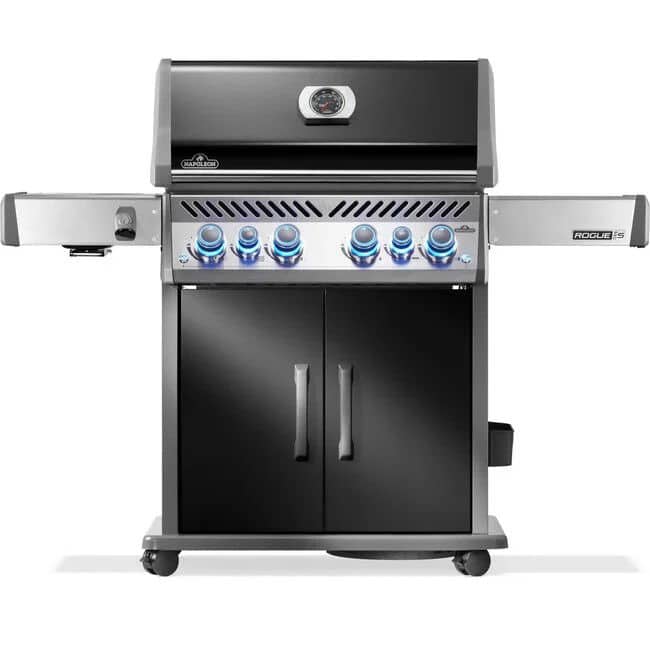 rogue pro s 525 met gietijzeren roosters zwart barbecue napoleon grills napoleon grills