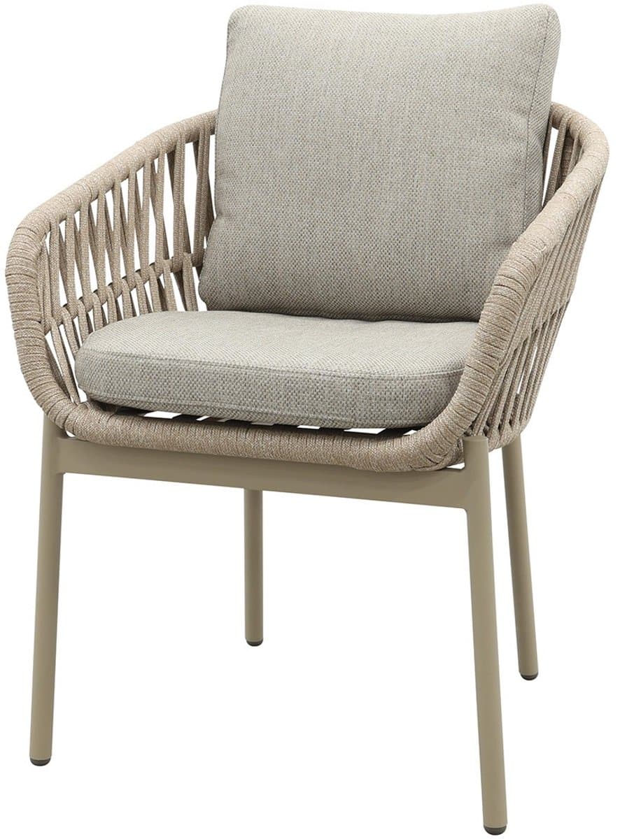 romeo rope dining tuinstoel latte