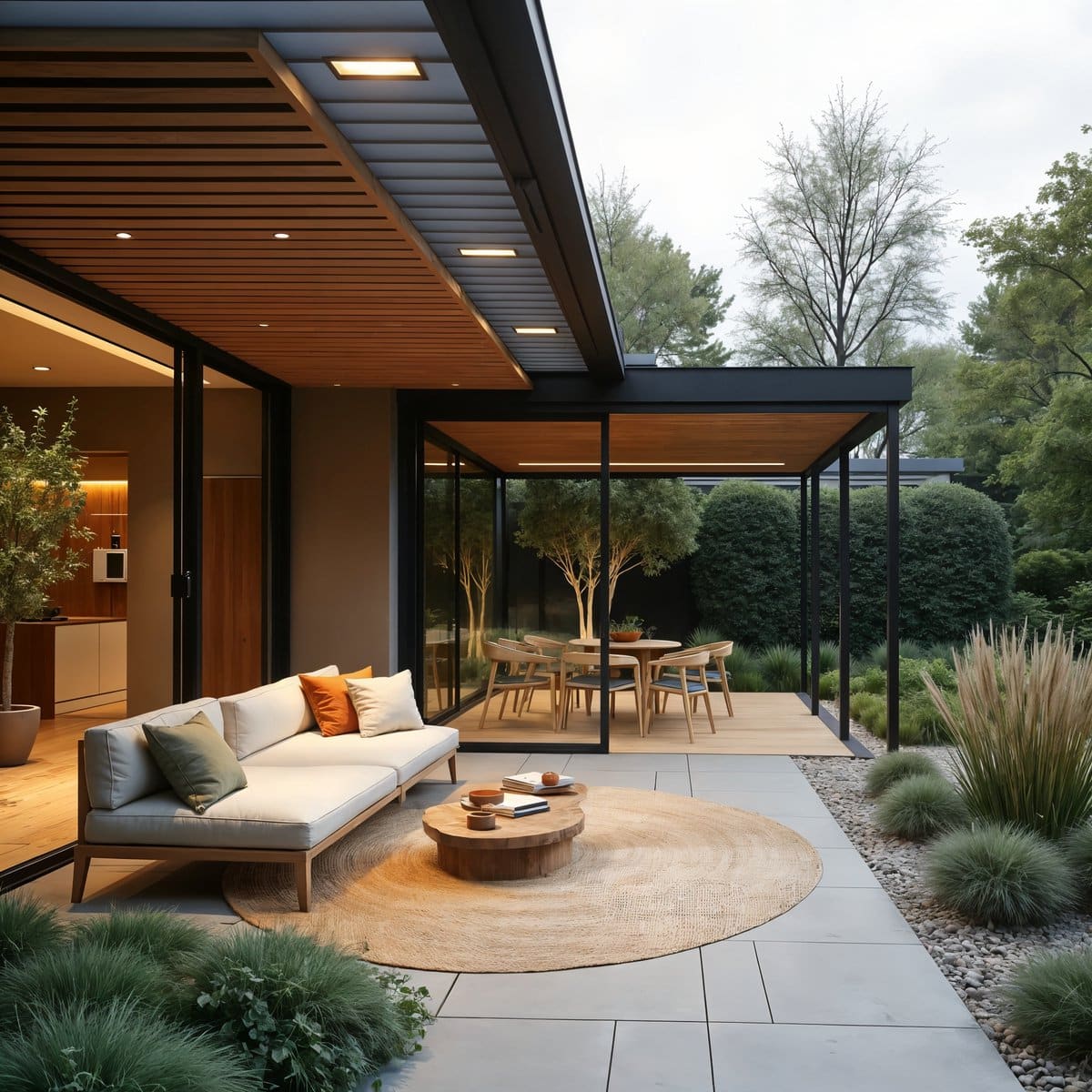 rond jute buitenkleed outdoor breeze naturel 240cm mrcarpet