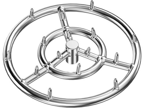 Ronde 12-inch RVS Vuurkorf Branderring voor Hoge Vlammen