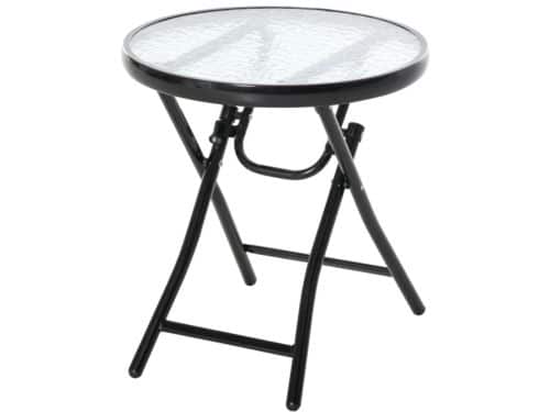 Ronde bijzettafel, 45 x 45 x 50 cm (uitgevouwen formaat)