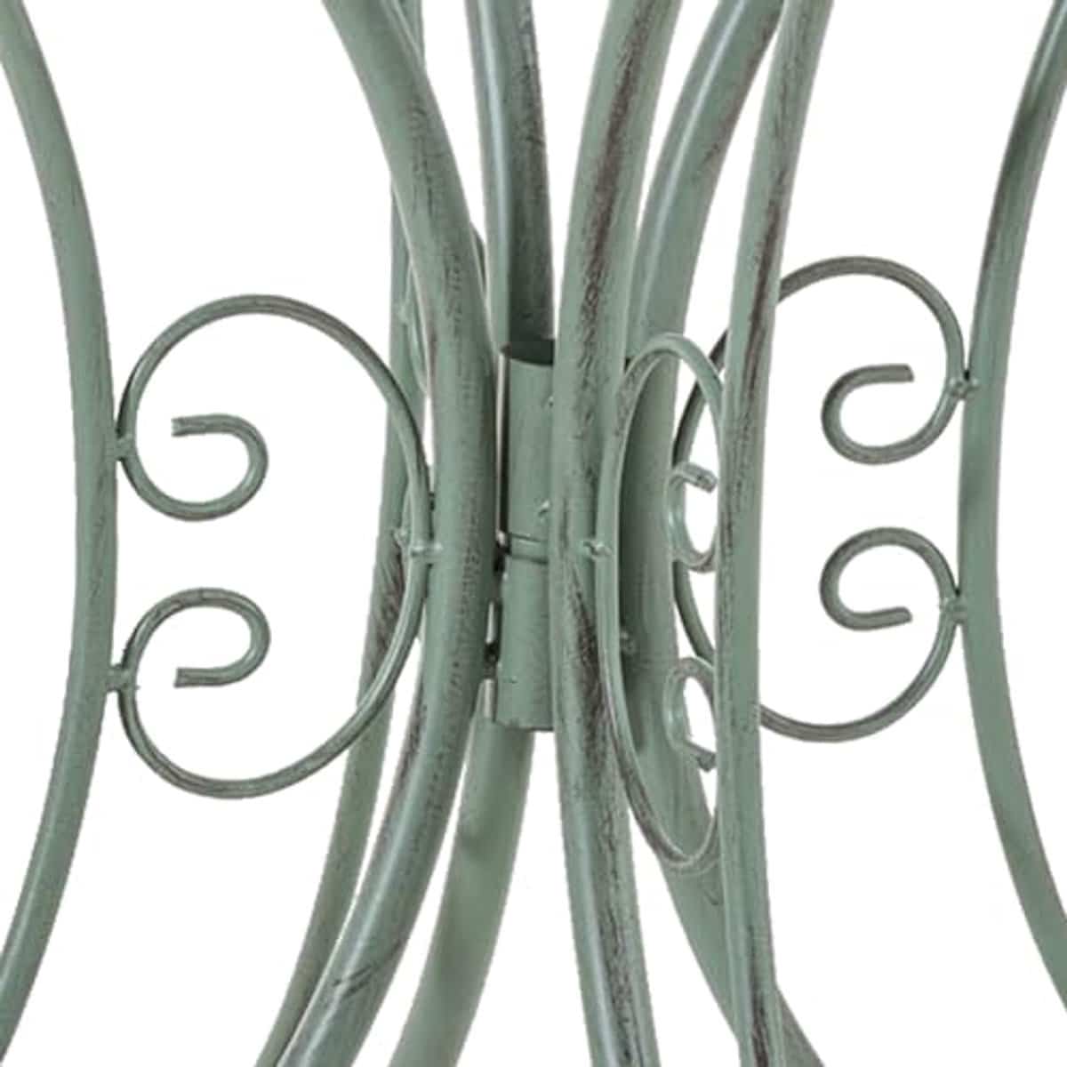 ronde bijzettafel voor tuin en terras in art nouveau stijl