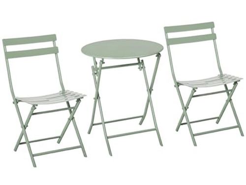 Ronde Bistroset Voor Buiten, Inklapbaar Met 2 Stoelen